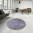 thumbnail image 4 of Ahgly Company Machine Washable Indoor Rectangle Industrial Modern French Lilac Purple Area Rugs, 7' x 10', 4 of 7