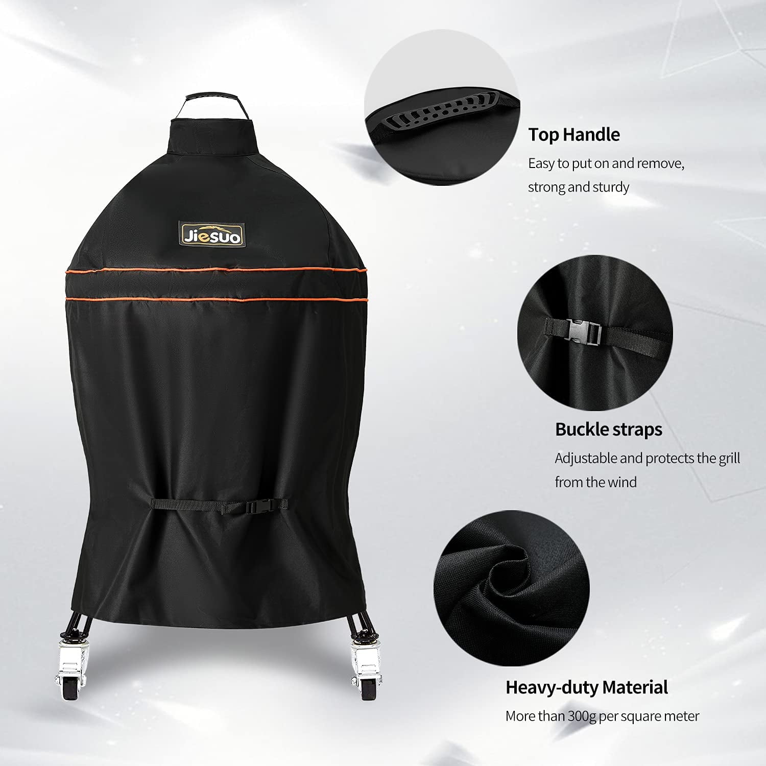 Qtensils Kqx-044 Innerflow Série Ventilé Kamado Grill Cover