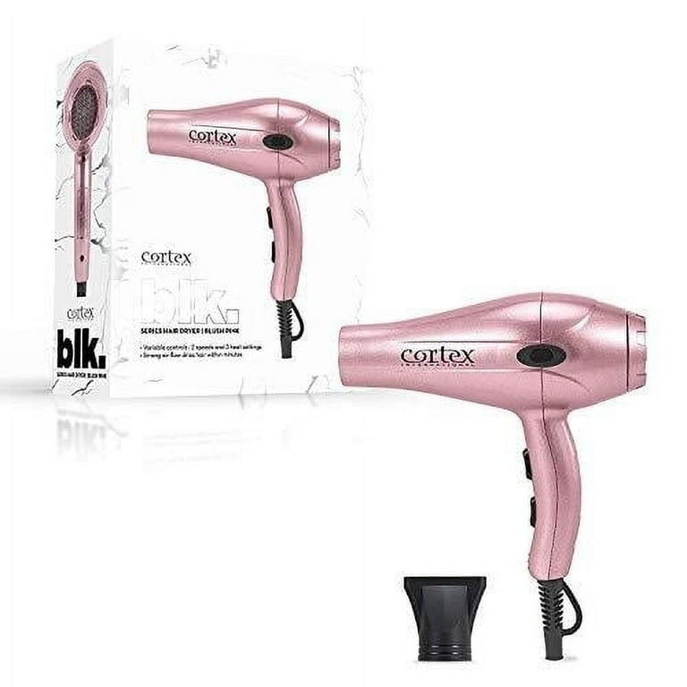 Cortex International Black Series Platinum 1875 Watts Hair Dryer With Nozzle 1.25 Inch Ceramic Tourmaline Flat iron Bundle