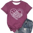 thumbnail image 3 of Womens Tops Short Sleeve Fashion Casual Gradient Printed Crew Neck T Shirt Top Basic Tees XXL, 3 of 3