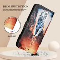 thumbnail image 6 of Patterned Wallet Case for Samsung Galaxy S23 FE,Dteck Magnetic Leather Card Slots Pocket Case Shockproof TPU Kickstand Full Body Protective Cover with Wrist Strap,Tiger, 6 of 7
