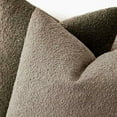 thumbnail image 4 of Pack of 2 Textured Boucle Throw Pillow Covers Neutral Accent Solid Decorative Pillow Cases Cozy Woven Couch Cushion Case for Sofa Bedroom Living Room Home Decor 20x20 Inch Light Khaki Tan, 4 of 7