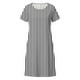 thumbnail image 3 of WILLBEST Vestidos Casuales para Mujer Vestido Casual Fluido de Cuello Redondo para Mujer, Línea A, para Verano, Vacaciones En La Playa, Uso Diario, Cómodo, Lavable A Máquina, Atuendo Básico Chica, 3 of 3