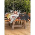 thumbnail image 2 of Outdoor Tablecloth with Umbrella Hole and Zipper, Orange Pumpkins Fall Rectangle Table Cloth 60x120 Inch Waterproof Tablecloth, Thanksgiving Sunflower Botanical Leaves Picnic Table Cover for Patio, 2 of 7
