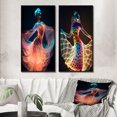 thumbnail image 1 of Designart "Dancer in Translucent Light I" Woman Fashion Photography Framed Wall Art Set Of 2 - Glam Multicolor Frame Gallery Set For Office Decor, 1 of 6