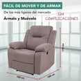 thumbnail image 4 of Sillón Reclinable Eléctrico de Tela Cosmobel Cloe, 4 of 5
