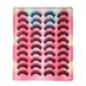 thumbnail image 1 of Juego de 20 pares de pestañas postizas de fibra 3D, pestañas postizas naturales gruesas europeas y americanas, mezcla de puntos (HL-01) Rojo Verde MX-0130550FYD, 1 of 5