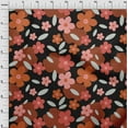 thumbnail image 4 of oneOone Silk Tabby Maroon Fabric Floral Sewing Material Print Fabric By The Yard 42 Inch Wide, 4 of 4