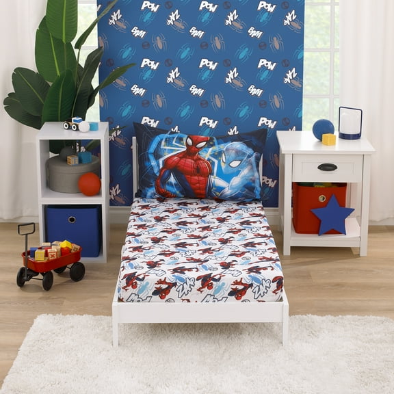 Marvel Spiderman to the Rescue 2 Piece Toddler Sheet Set