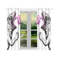 thumbnail image 2 of MKHERT Iguana Lizard Lollipop Window Curtains Kitchen Curtain Room Bedroom Drapes Curtains 26x39 inch, 2 Piece, 2 of 3