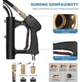thumbnail image 5 of Trilenars 20inch Pressure Washer Surface Cleaner with 4 Wheels - Stainless Steel Dual Handle Surface Cleaner 4600 Max PSI,3/8inch Connector & 1/4inch Adapter for Floor Driveway,Silve, 5 of 8