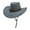 BU2, variant on British Style Suede Western Cowboy Rancher Hat Unisex Outdoor Adventure Headwear Yellow,M