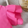 thumbnail image 6 of WOYY Little Girls Summer 2pcs Outfits One Shoulder Sleeveless Solid Camisole Top Shorts Set, 6 of 8