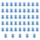 thumbnail image 2 of 50 aisladores para cercas eléctricas, ideales para jardín, agricultura y contención de mascotas. Azul, 2 of 9