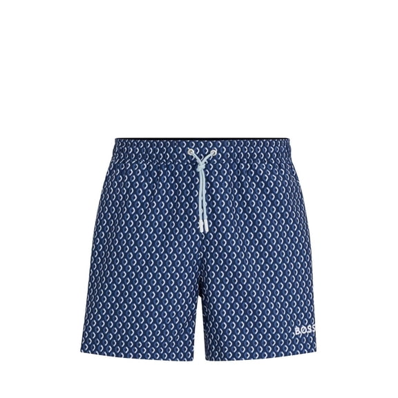 Hugo Boss Men's Vibe Swim Trunks, Blue