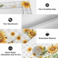 thumbnail image 6 of Yellow Sunflower Outdoor Rug for Patio/Deck/Porch, Non-Slip Large Area Rug 3 x 5 Ft, Grey Plaid Country Bee Farmhouse Floral Indoor Outdoor Rugs Washable Area Rugs, Camping Rug Carpet Runner, 6 of 8