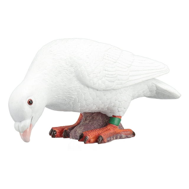 Adorno de paloma blanca ANGGREK de Resina sintética estilo pastoral