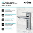 thumbnail image 7 of Indy™ Single Handle Bathroom Faucet in Spot Free Stainless Steel/Matte Black and Pop Up Drain with Overflow, 7 of 7