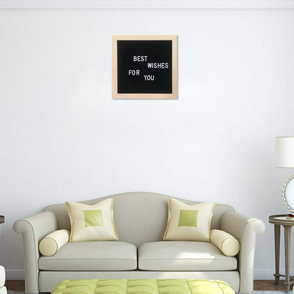 Masteelf Black Felt Letter Board for Decoration with Plastic Letters Perfect for Home Restaurant or Photo Props 12.5 x 9.5 inches