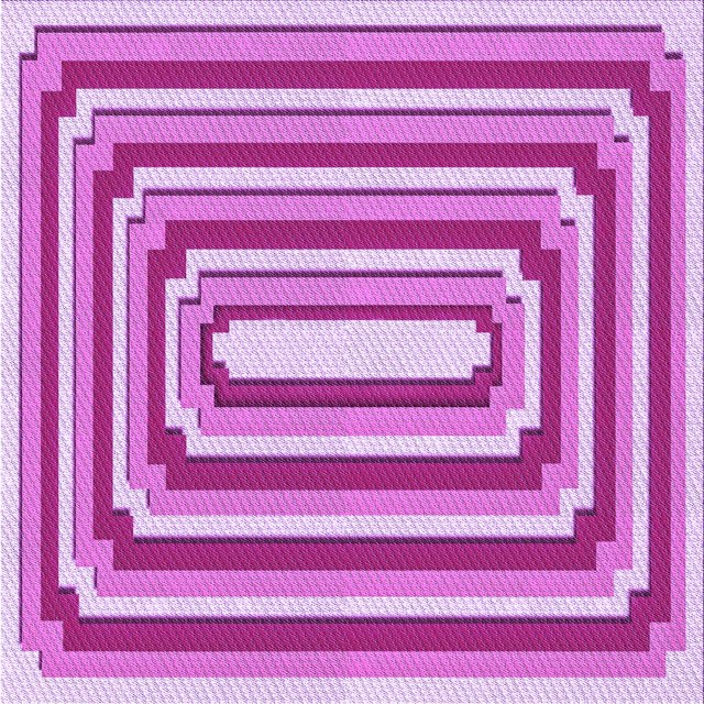 Ahgly Company Tapis d'Intérieur Lavable en Machine Carré Transitionnel Rose Néon, 8 Pieds Carré