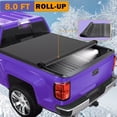 thumbnail image 3 of HOUGEET Soft Roll Up Truck Bed Tonneau Cover Compatible with 1988-2007 Chevy Silverado GMC Sierra, Fleetside 8 ft Bed, 3 of 6