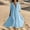 c04Blue, variant on Arnsht Women Summer Dresses Cotton Linen Dress Short Sleeves V Neck Drawstring Maxi Dresses Solid Color Boho Long Dresses Beige XL