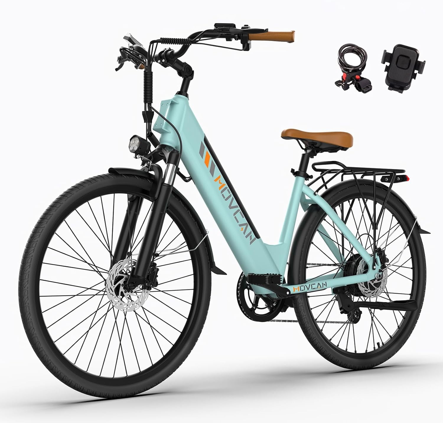 26" Commuter Electric Bike for Adults, 28 MPH Adult Electric Bicycles with New Shock Absorption, 1000W Motor, 48V 13Ah, 26" Unisex, UL 2849 Certified, Blue