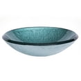 thumbnail image 4 of Eden Bath EB-GS03 Teal Glass Vessel Sink with Embossed Pattern, 4 of 7
