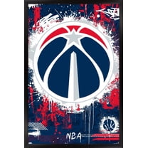 NBA Washington Wizards - Maximalist Logo 23 Wall Poster, 22.375" x 34" Framed
