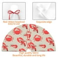 thumbnail image 4 of Picia Crab Lobster 1 Print Christmas Tree Skirt , Christmas Tree Skirt Ornaments for Merry Christmas Holiday Party Decorations Indoor Outdoor-36", 4 of 7