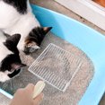 thumbnail image 2 of ColoMX Pala para arena de gatos de acero inoxidable resistente con mango largo para limpiar cajas de arena, arena y pellets de pino., 2 of 8