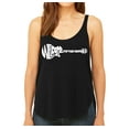 thumbnail image 1 of LA Pop Art Women's Premium Word Art Flowy Tank Top - Welcome to the Jungle, 1 of 2