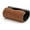 Black, variant on Leather Travertine Tissue Box Cover, Cylindrical with Curved Slot