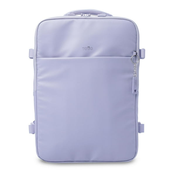 TOTTO Mochila Ergonómica Mediana Porta Laptop 16 con Bolsillo Secreto | Escuela - Oficina - Viaje | purpura M