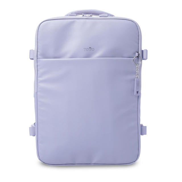 TOTTO Mochila Ergonómica Mediana Porta Laptop 16 con Bolsillo Secreto | Escuela - Oficina - Viaje | purpura M