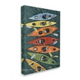 thumbnail image 4 of Stupell Industries Rainbow Hue Kayaks Transportation Painting Gallery Wrapped Canvas Art Print Wall Art, 16 x 20, 4 of 8
