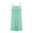 thumbnail image 7 of Hueook One Piece Jumpsuits for Women Smocked Women's Summer Women's Pocket Suspender Shorts Jumpsuit Strap Pants Khaki S, 7 of 7