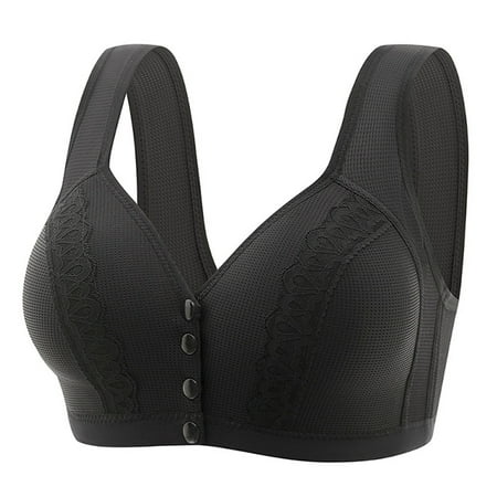 Ramiter Lingerie for Women Low Cut Bra Women Underwear Bralette Crop Top Sexy Female Bra Push Up Brassiere Bra 38 Black