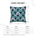 thumbnail image 4 of Square Throw Pillow Covers with Core, Cartoon Wave Print Pillows for Sofa Beds, 16"x16", 4 of 9