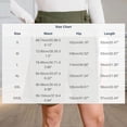 thumbnail image 3 of Women's Soft Cotton Blend Pleated Linen Style Shorts with Elastic Waistband And Buttons, Mid Waist Tummy Control Casual Summer Shorts, Solid Color Versatile Daily Wear | TruBelle,Green L, 3 of 7