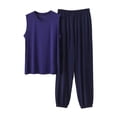 thumbnail image 2 of Qiyinn Men's Cotton Pajama Set | Breathable Soft Long Sleeve Sleepwear for Night, Lounge, Home, 2 of 5