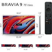 Sony K75XR90 75 Inch XR90 Series Bravia Mini LED HDR QLED 4K Google TV with 4 Year Amber Protection Plan (2024)