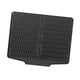 thumbnail image 4 of Alfombrilla de silicona para secar platos, fácil de limpiar, protege la superficie del escurridor de platos. Negro, 4 of 9