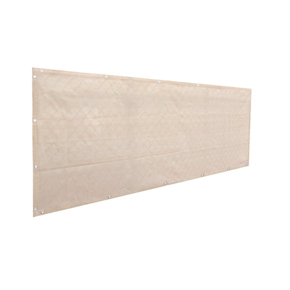 Alion Home Privacy Screen for Patio, Deck, Balcony, Backyard, Fence, Pool, Porch, Railing, Apartment Privacy - Banha Beige 35" x 16'