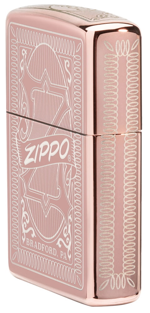 Zippo Reimagine Zippo Design Rose Gold Pocket Lighter - Walmart.com