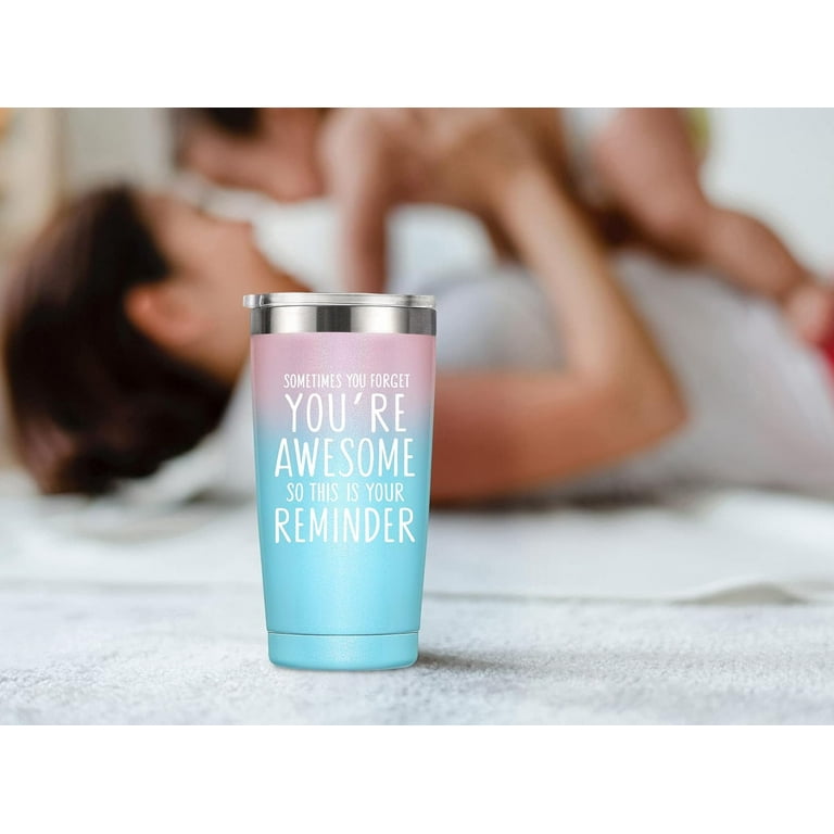  Work From Home Gifts For Women/Men, Vacuum Insulated Tumbler  20oz With Lid and Straw, Unique Gifts For Remote Workers - Work From Home  Employee Of The Month: Home & Kitchen