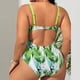 thumbnail image 4 of Traje de baño de una pieza para mujer, moda para mujer, traje de baño de talla grande para mujer, traje de baño de color sólido conservador con pliegues en el pecho, traje de baño de moda playera para, 4 of 8