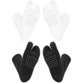 thumbnail image 3 of Men Toe Socks Featuring Breathable Cotton Silicone Material Designed For Shoes Compatibility In Various Colors 2 Pairs, 3 of 4