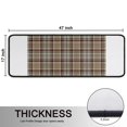 thumbnail image 5 of Kitchen Rugs Sets Of 2,Brown Beige Plaid Checkered Pattern Anti Fatigue Kitchen Mat Rugs Non Slip Washable,Decorative Kitchen Floor Mats for Kitchen,Sink,Laundry,17"x47"+17"x47", 5 of 5