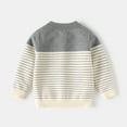 thumbnail image 5 of TEDOYE Boys Sweaters For Kids Stylish Striped Knit Cardigan Coats Soft Comfortable Casual Outerwear For Toddler Children Versatile Wear, 7-8Years, 5 of 7